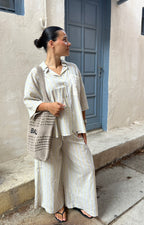 Ensemble à rayures fluide 